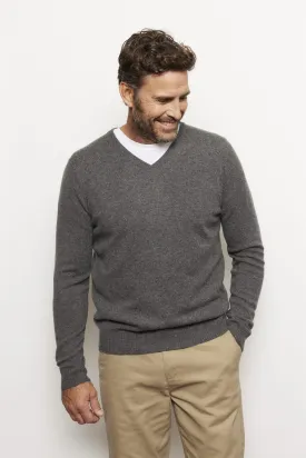 Alex Cashmere Sweater in Charcoal