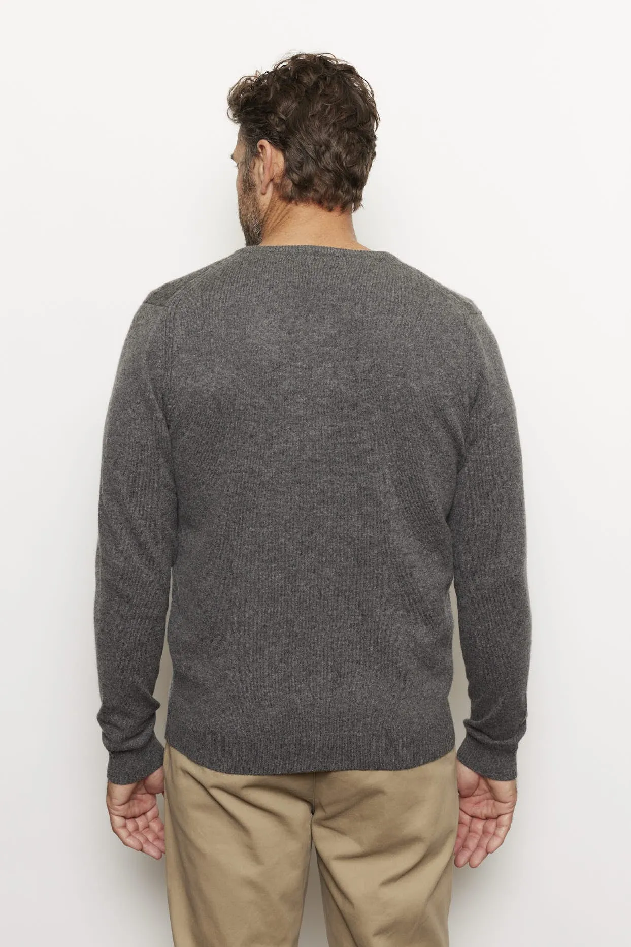 Alex Cashmere Sweater in Charcoal