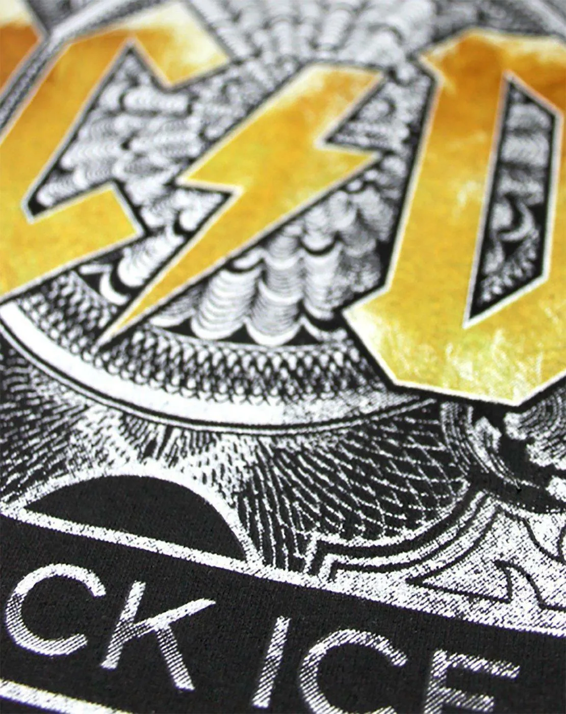 Amplified Clothing AC/DC Mens Grey Short Sleeved T-Shirt