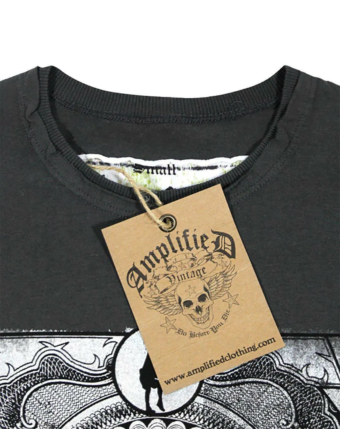 Amplified Clothing AC/DC Mens Grey Short Sleeved T-Shirt