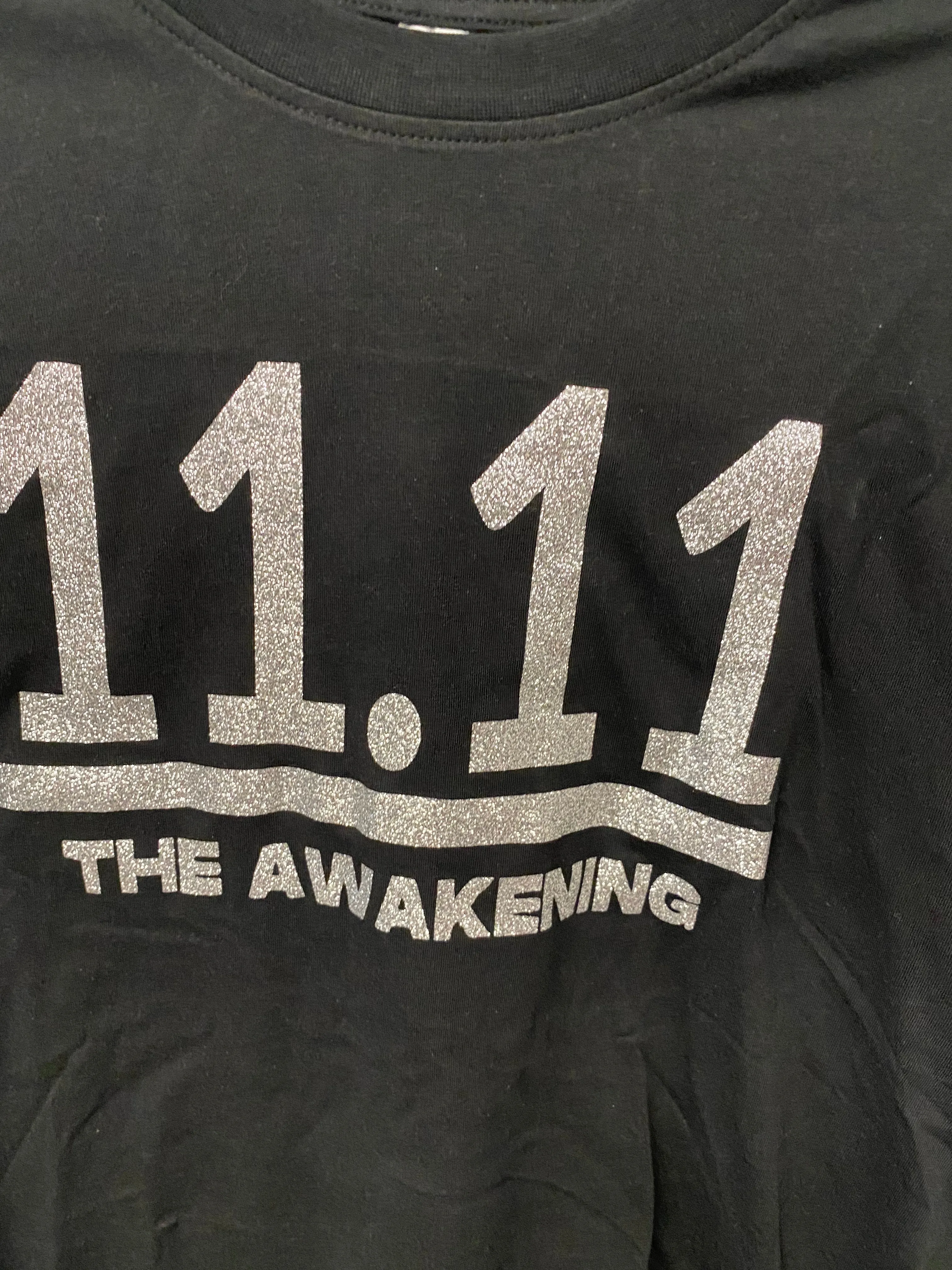 Custom Long Sleeve 11.11 Tee- Silver