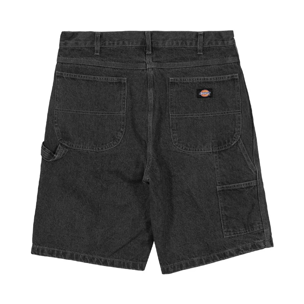 DICKIES DX200 11" RELAXED FIT DENIM CARPENTER SHORTS - CHARCOAL