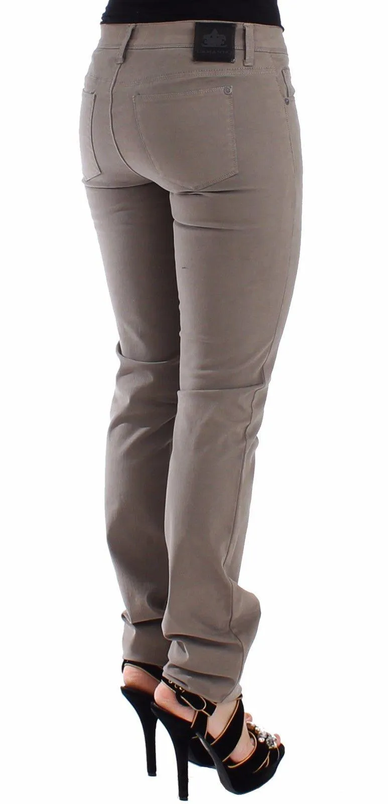Ermanno Scervino Taupe Beige Slim Jeans Denim Pants Skinny