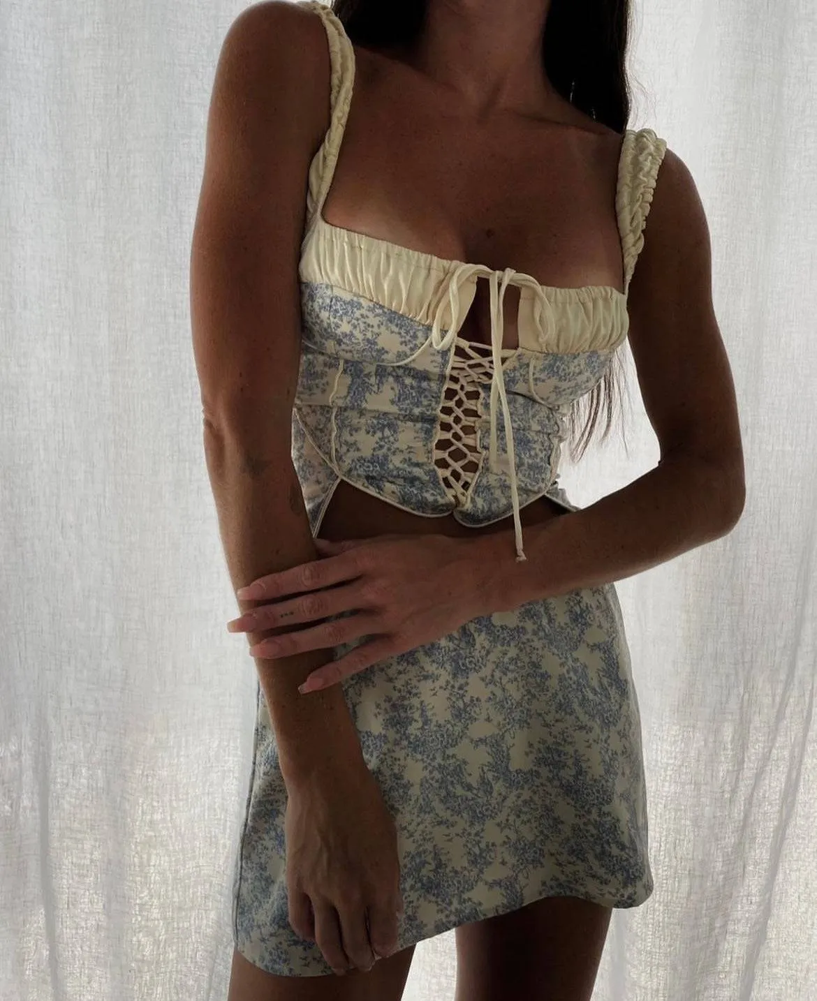 Fait Par Foutch - Blue Toile Set