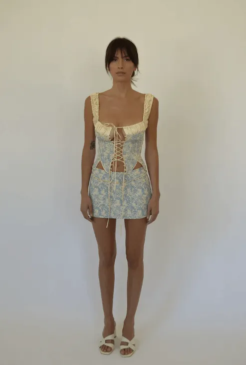 Fait Par Foutch - Blue Toile Set