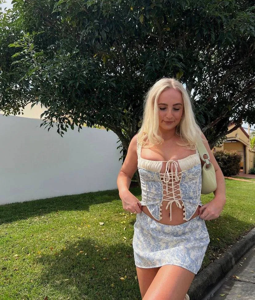 Fait Par Foutch - Blue Toile Set