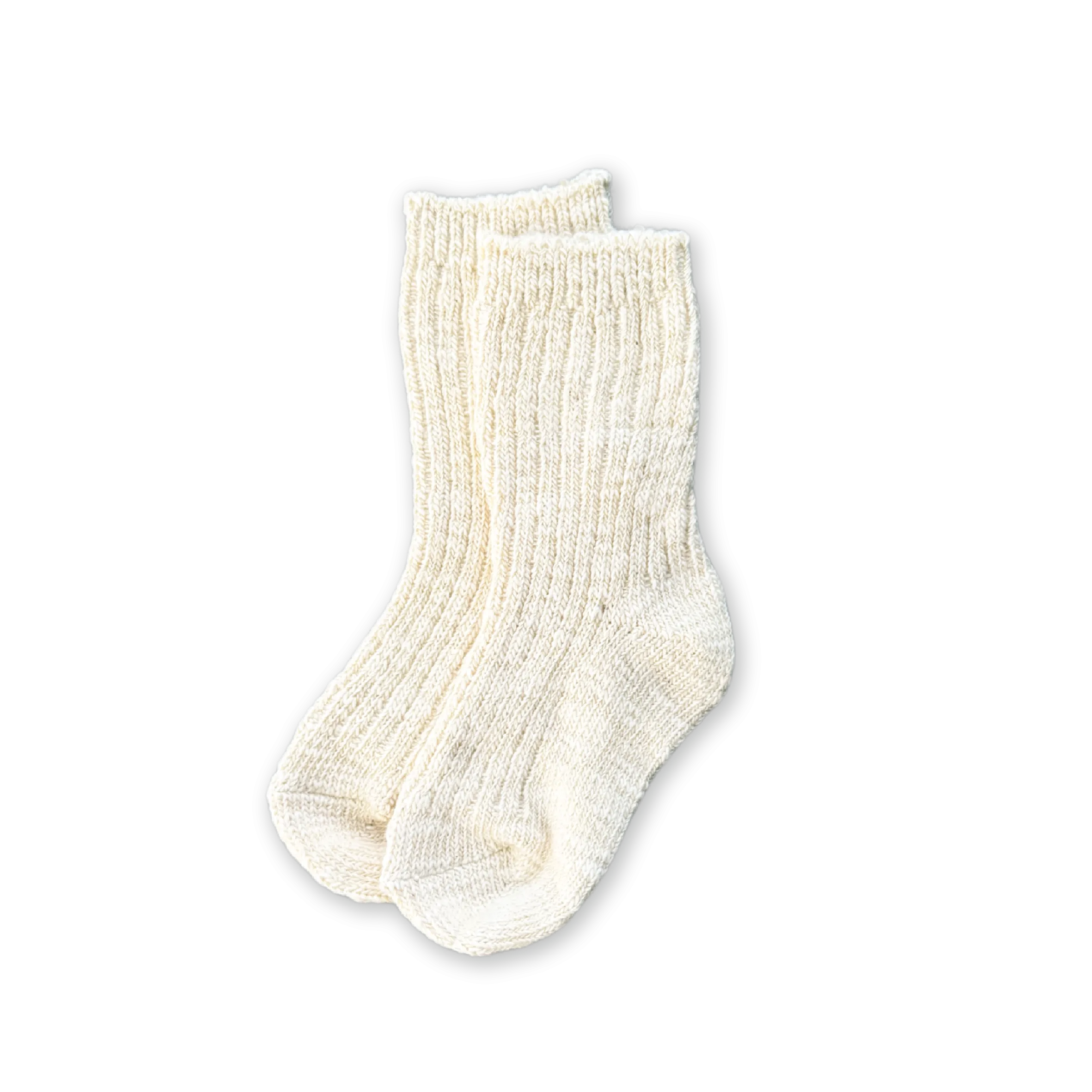Grown Chunky Rib Sock - Milk