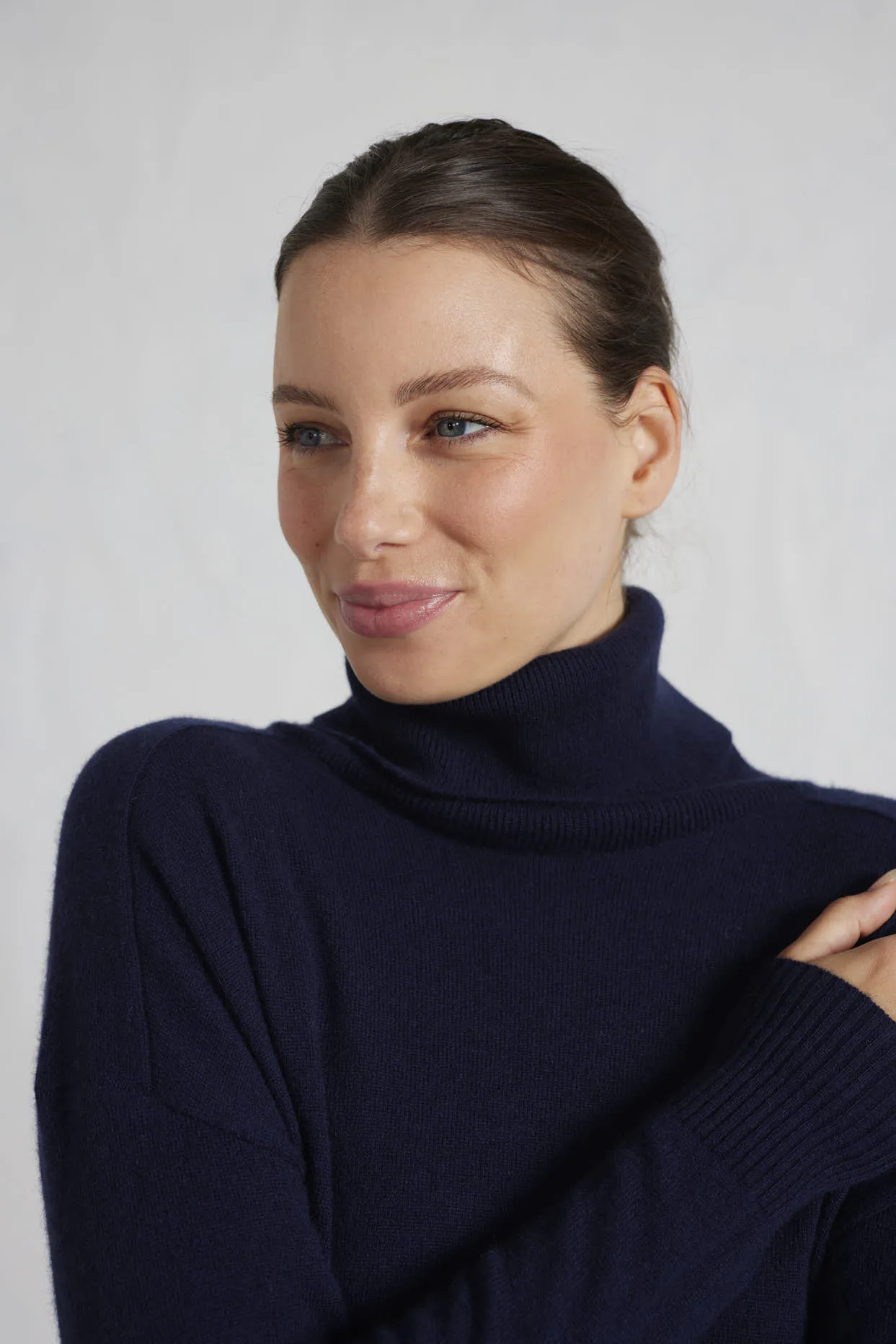 Iris Cashmere Sweater in Mariner