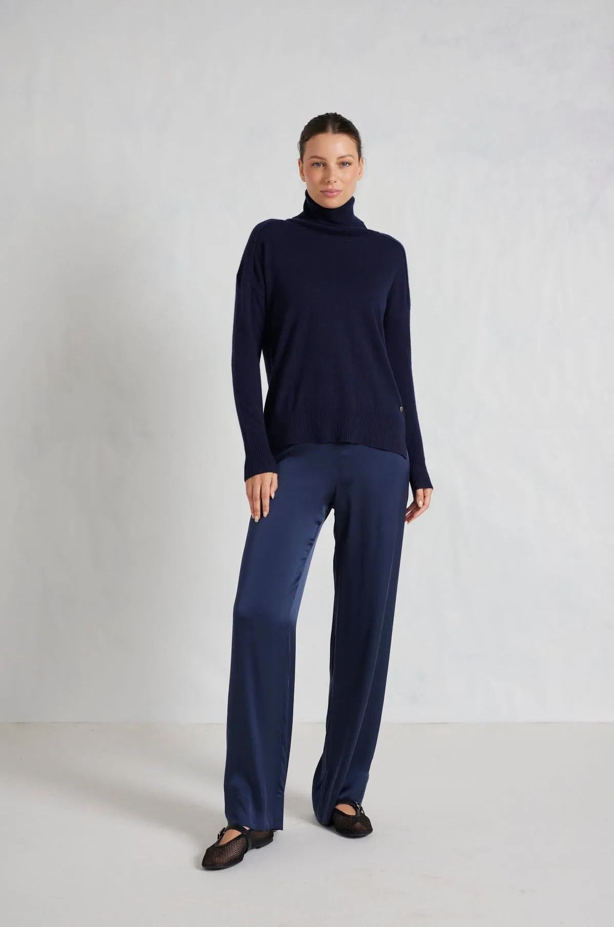 Iris Cashmere Sweater in Mariner