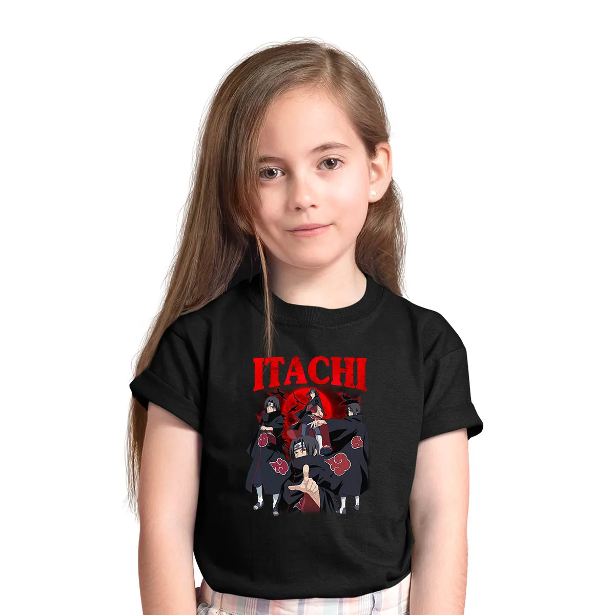 Itachi Uchiha Naruto  Series Graphic Art Japanese Manga Anime T-shirt for Kids