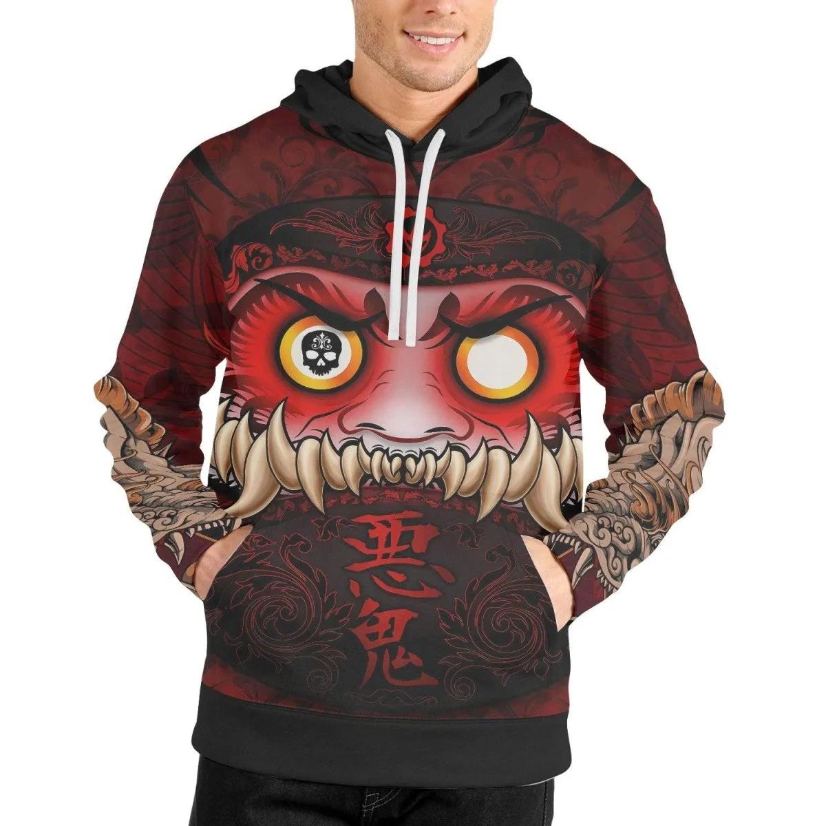 Japanese Daruma Pullover & Zip Hoodie