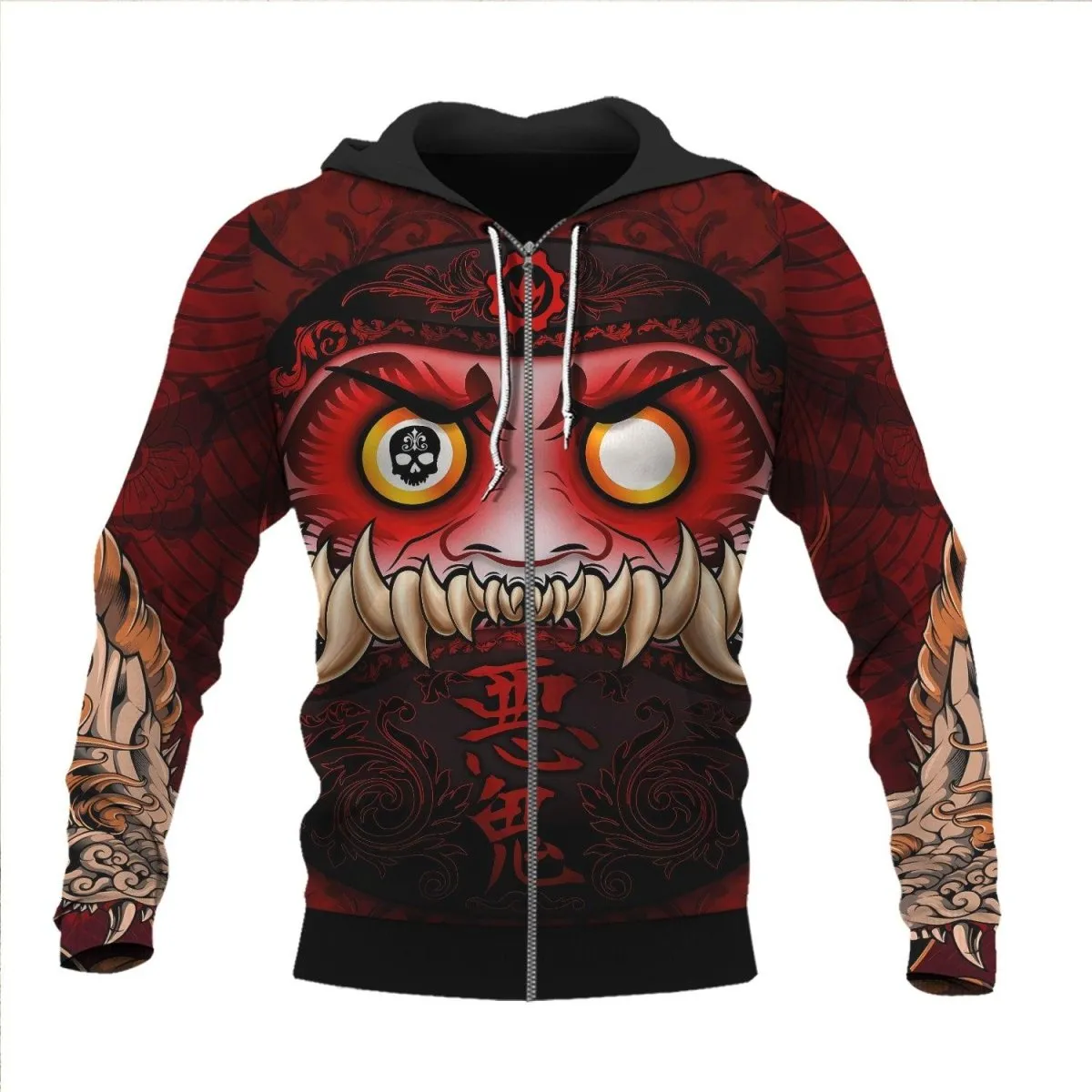 Japanese Daruma Pullover & Zip Hoodie