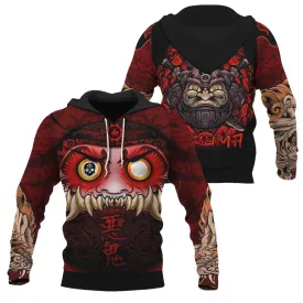 Japanese Daruma Pullover & Zip Hoodie