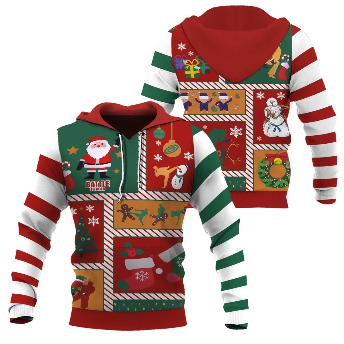 Jiu Jitsu Christmas Pullover & Zip Hoodie