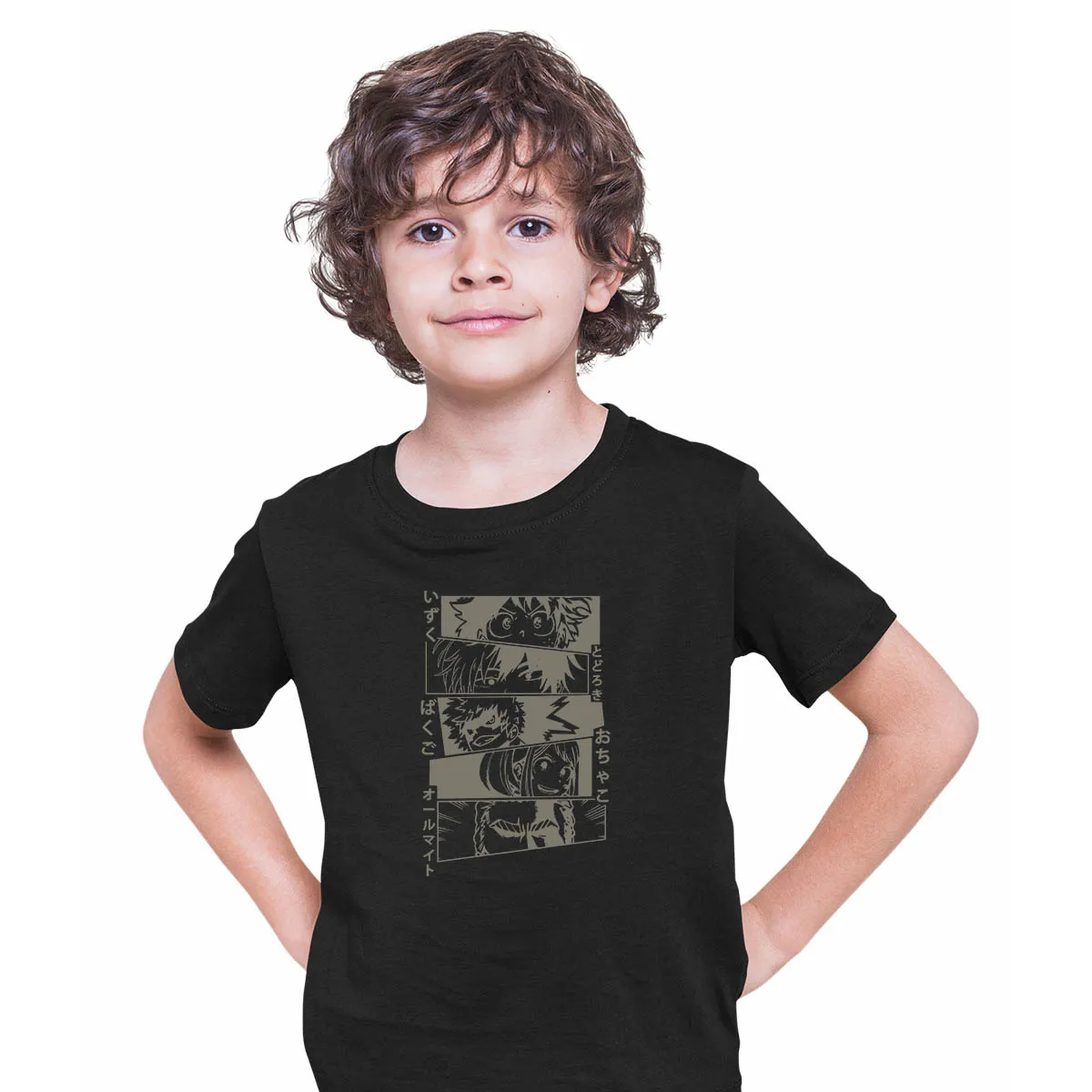 Kawaii My Hero Academia Graphic Boku No Hero Academia Japanese Anime Manga T-shirt for Kids
