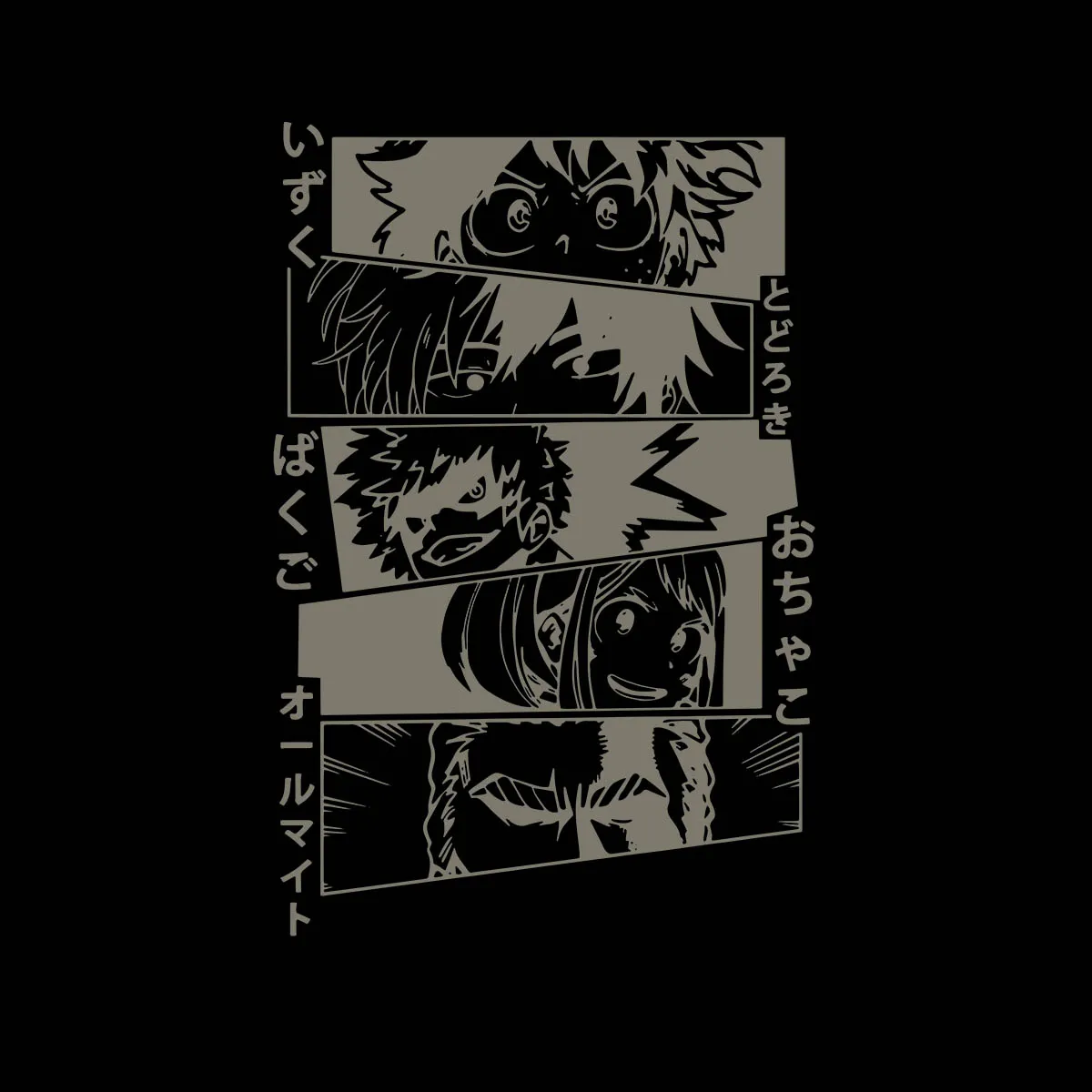 Kawaii My Hero Academia Graphic Boku No Hero Academia Japanese Anime Manga T-shirt for Kids