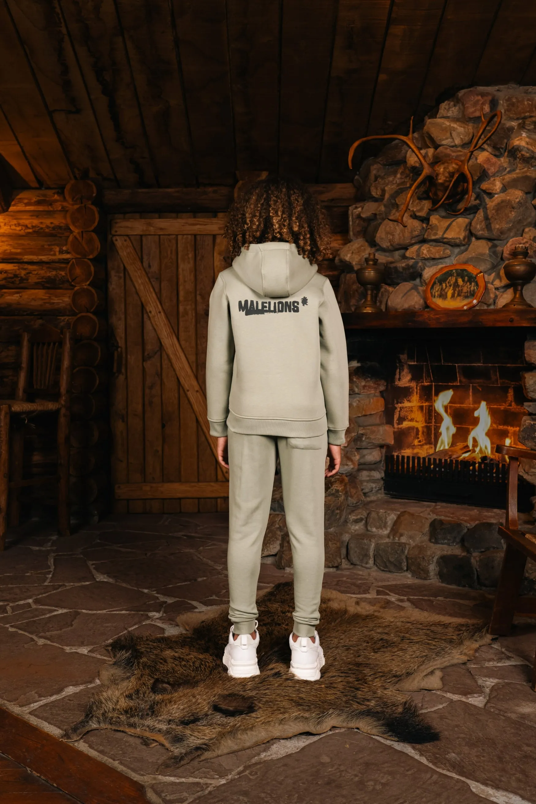 Malelions Junior Inked Hoodie | Seagrass