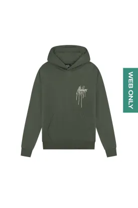 Malelions Junior Painter Hoodie | Army/Off-white