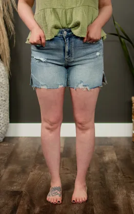 Midi Mom Denim Shorts