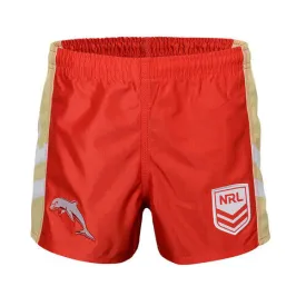 NRL Supporter Footy Shorts - Dolphins - Youth - Kids