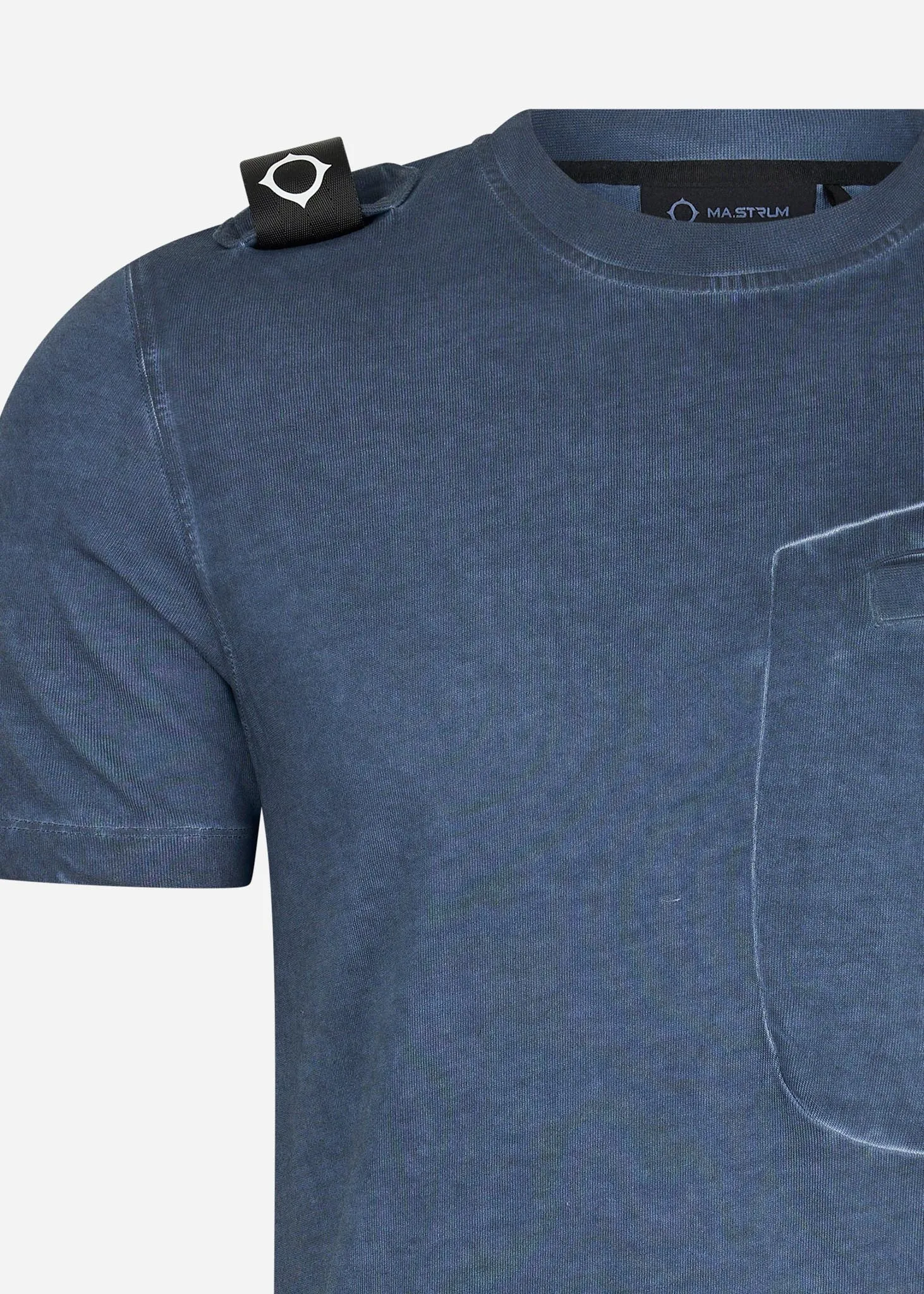 Oil wash tee shirt - ink navy
