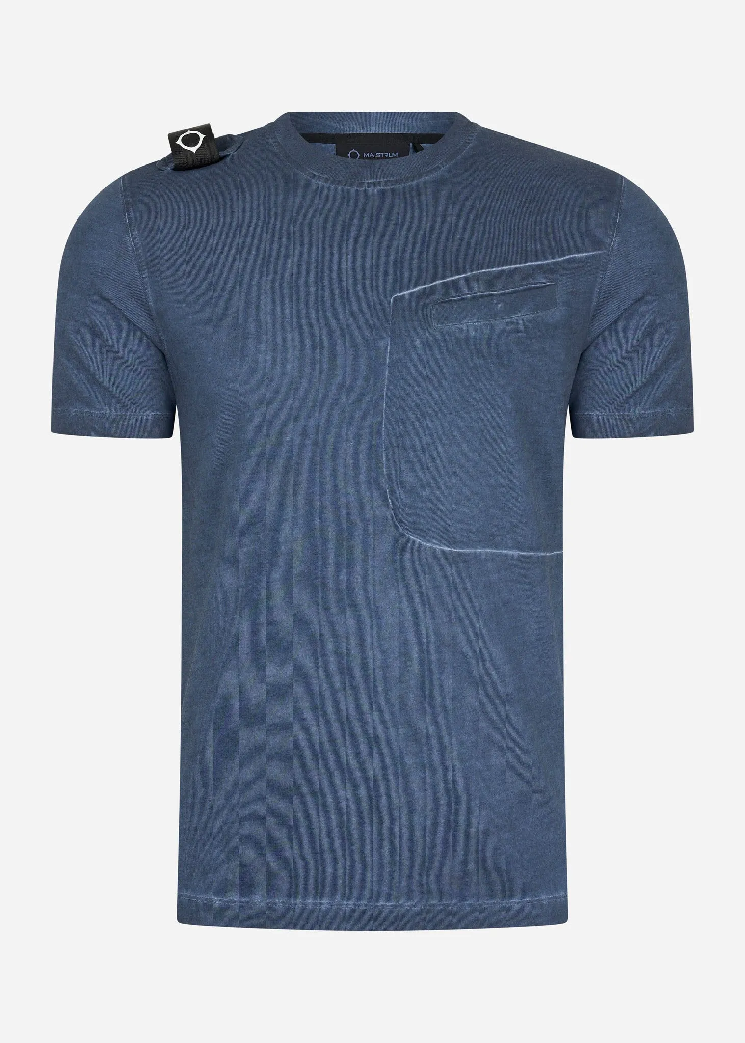 Oil wash tee shirt - ink navy