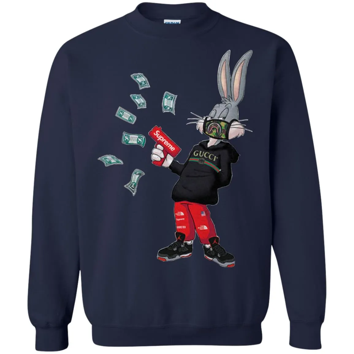 Rabbit Gucci T-shirt Crewneck Pullover Sweatshirt