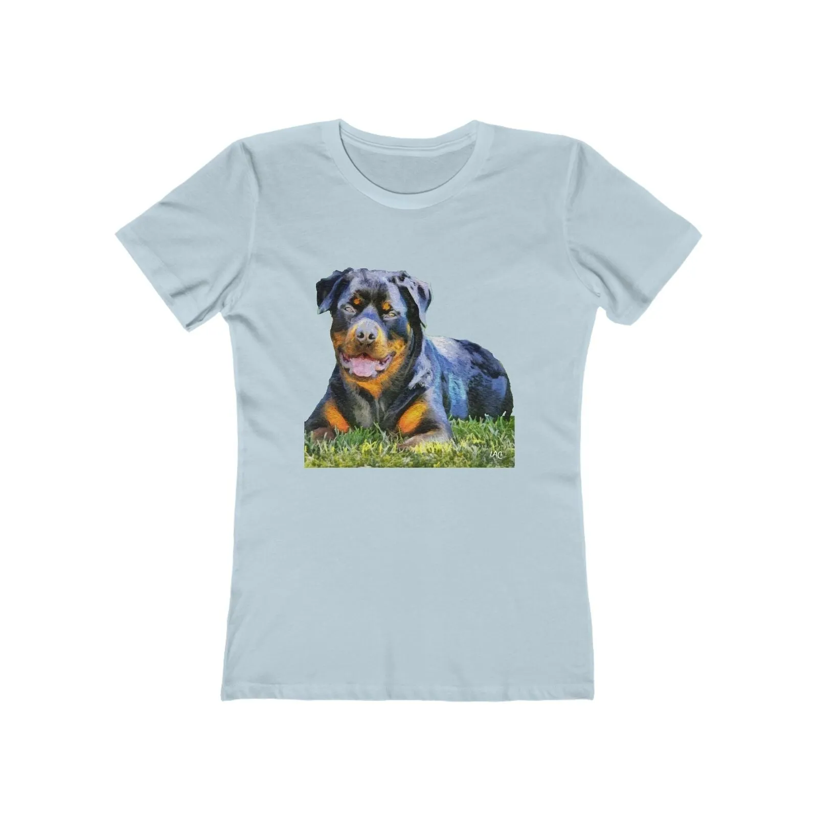 Rottweiler 'Lina' -  Women's Slim Fit Ringspun Cotton T-Shirt