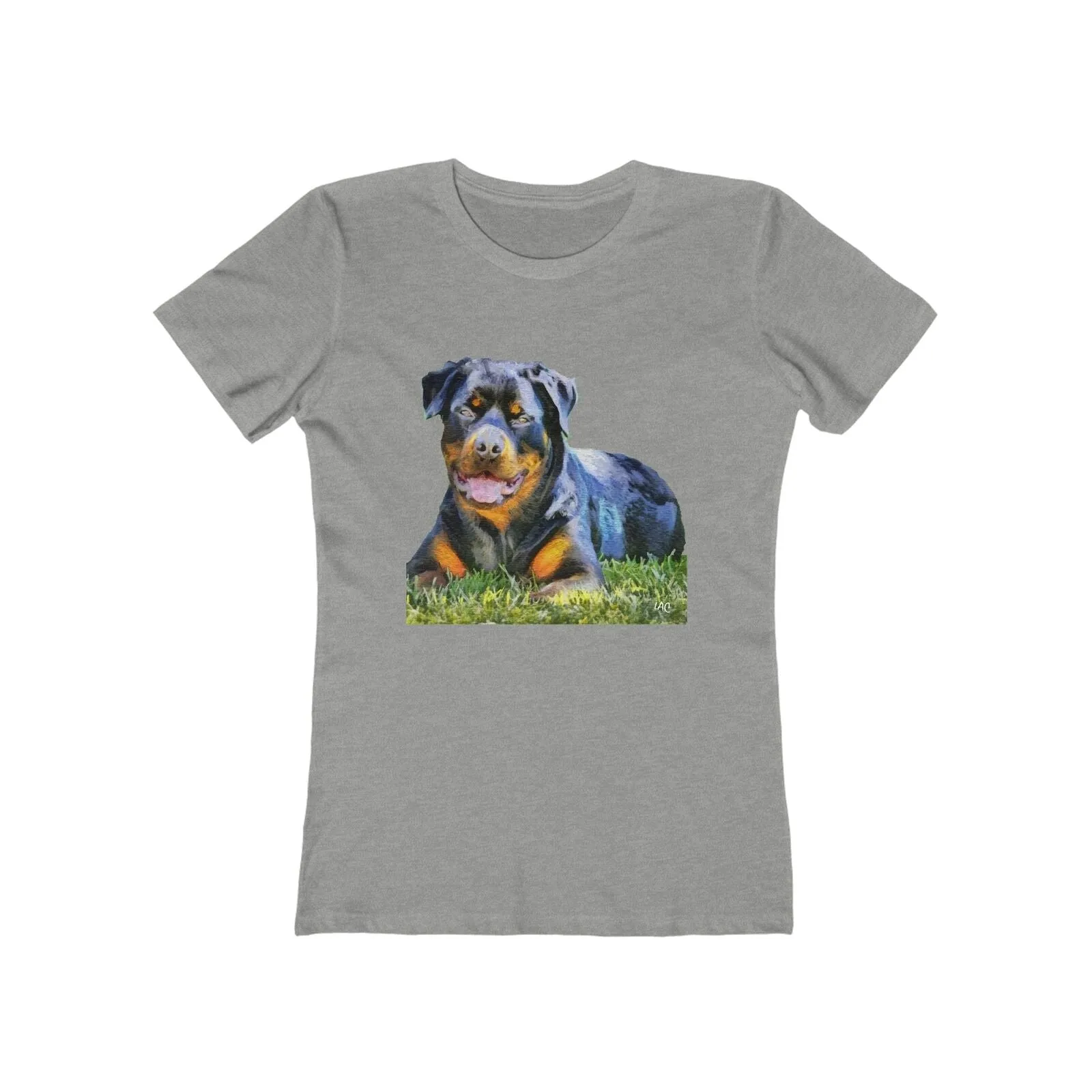 Rottweiler 'Lina' -  Women's Slim Fit Ringspun Cotton T-Shirt