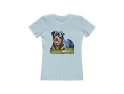 Rottweiler 'Lina' -  Women's Slim Fit Ringspun Cotton T-Shirt