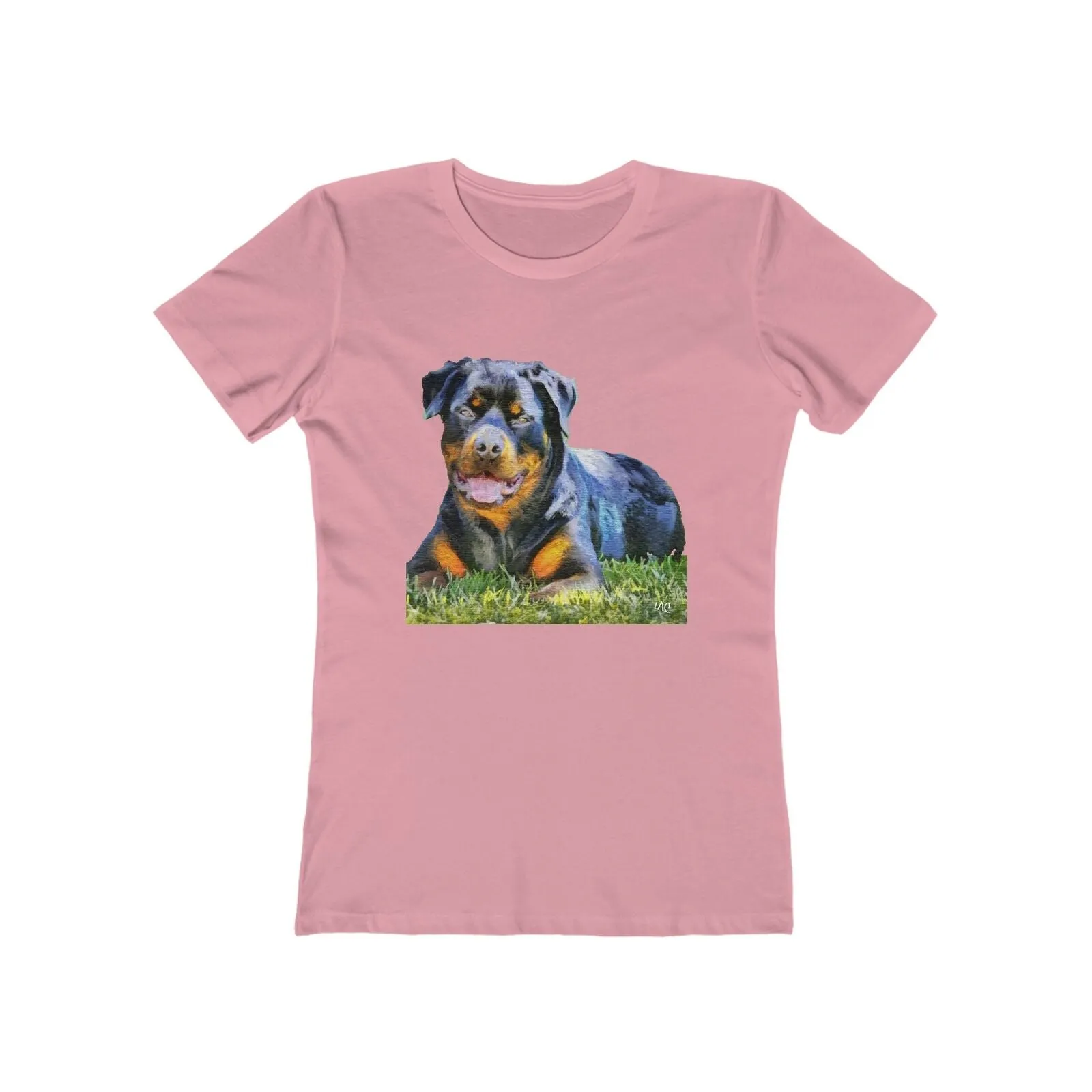 Rottweiler 'Lina' -  Women's Slim Fit Ringspun Cotton T-Shirt
