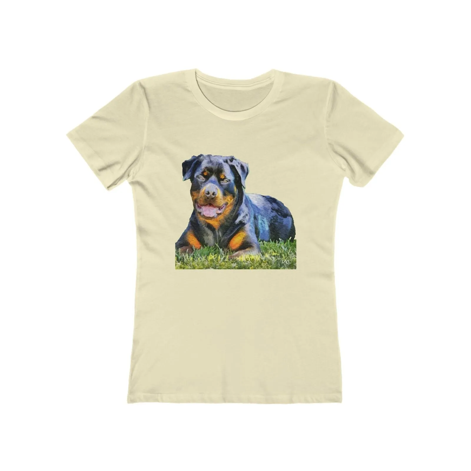 Rottweiler 'Lina' -  Women's Slim Fit Ringspun Cotton T-Shirt